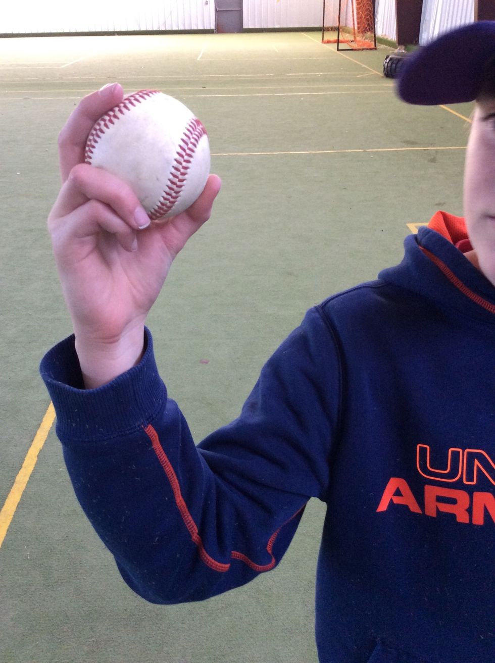 Turn your wrist 90 degrees from your fastball grip.