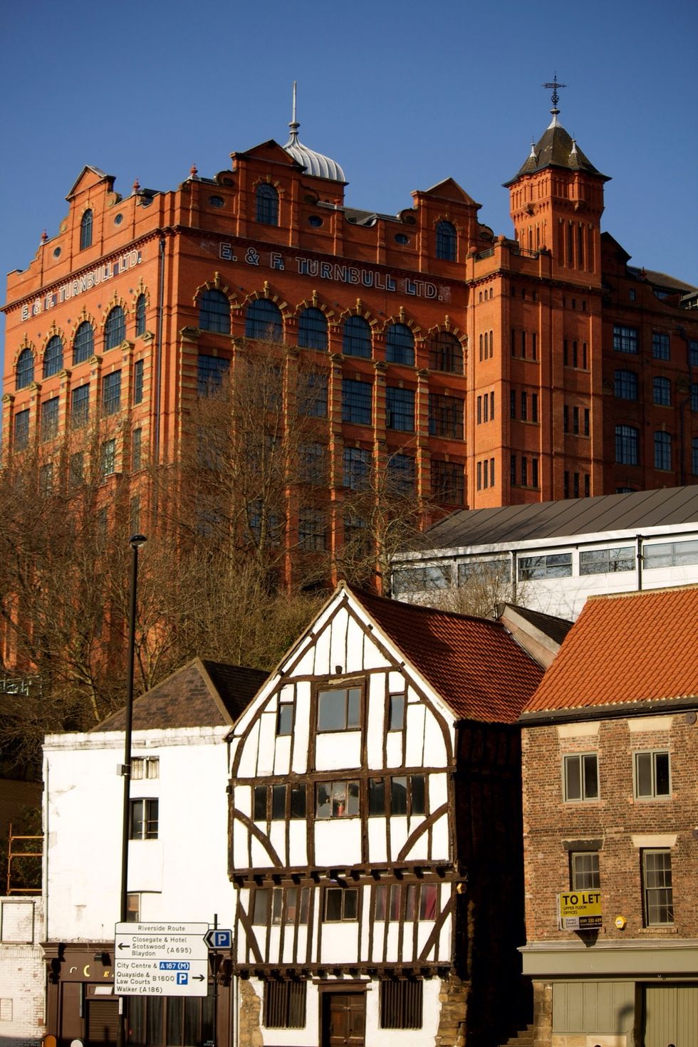 Turnbull Building and Cooperage mark the bottom of the Long Stairs