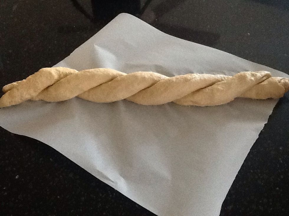 Twist the 2 ropes together.