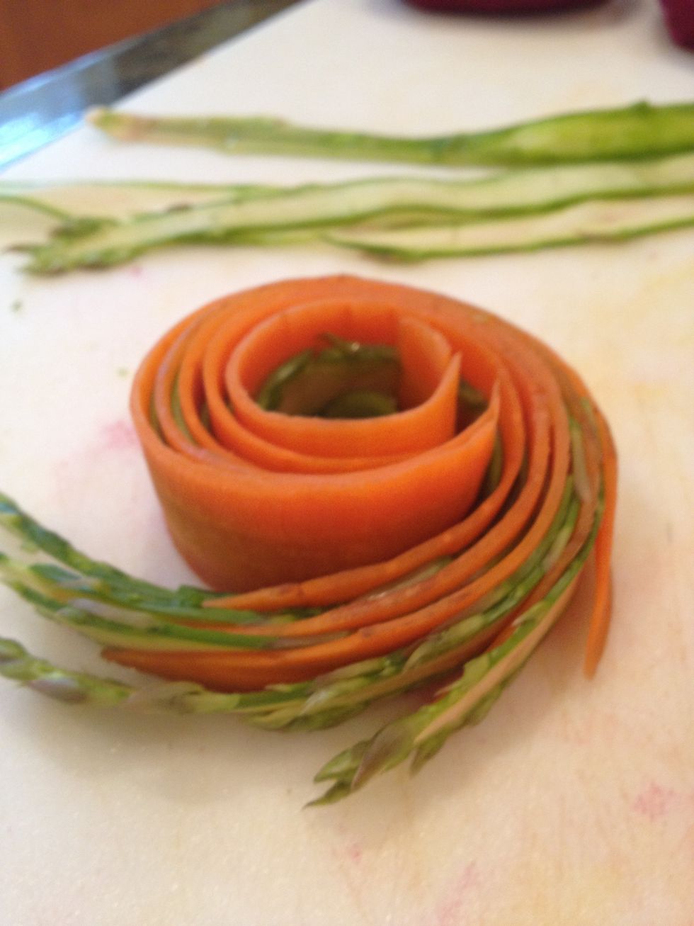 Twist them into a pinwheel roll