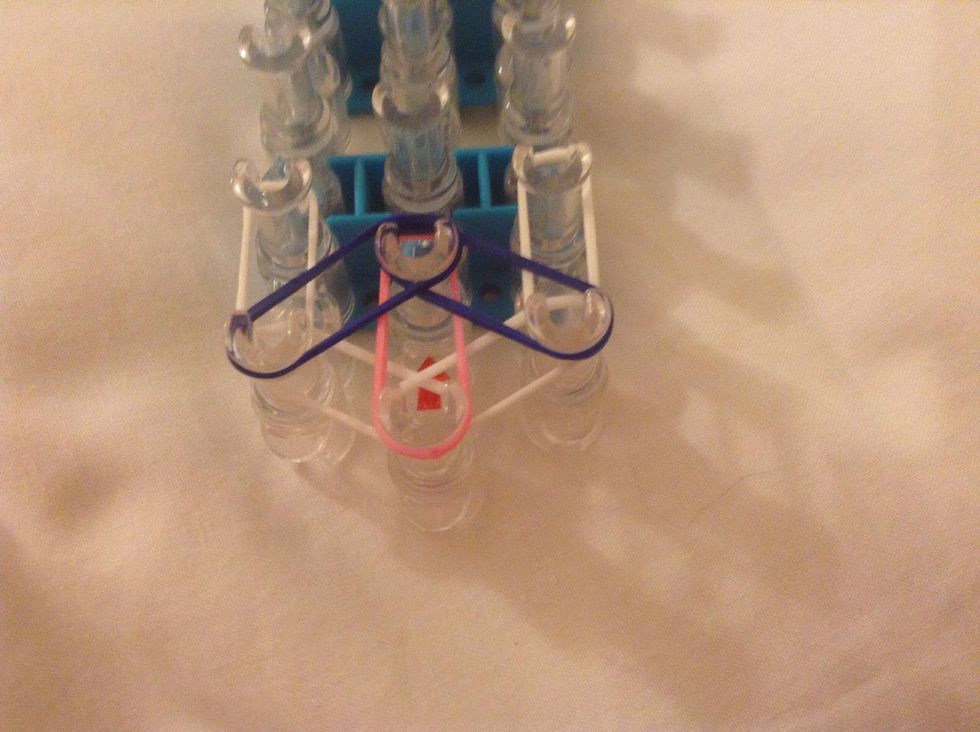 Two Blues....It Should Look Like A Small Diamond