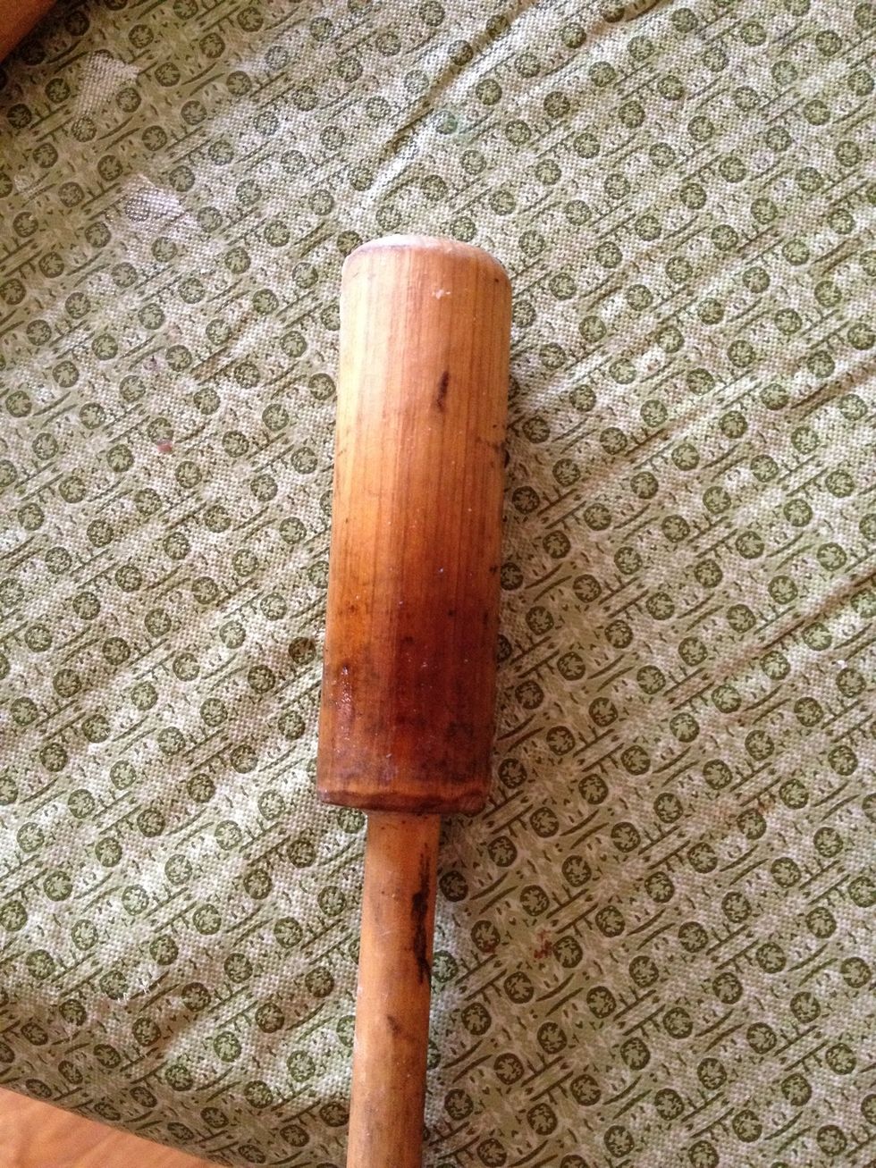 Two different dowel sizes attached together