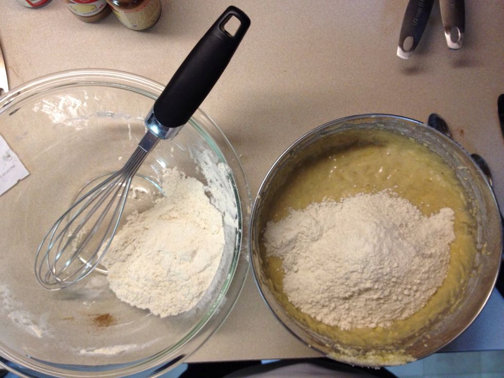 Two! Mix well again. You may need to bump up that speed because it will get harder to mix!