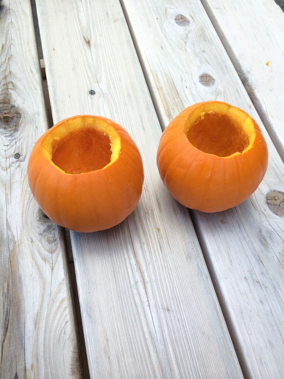 Two perfect pumpkin cups.