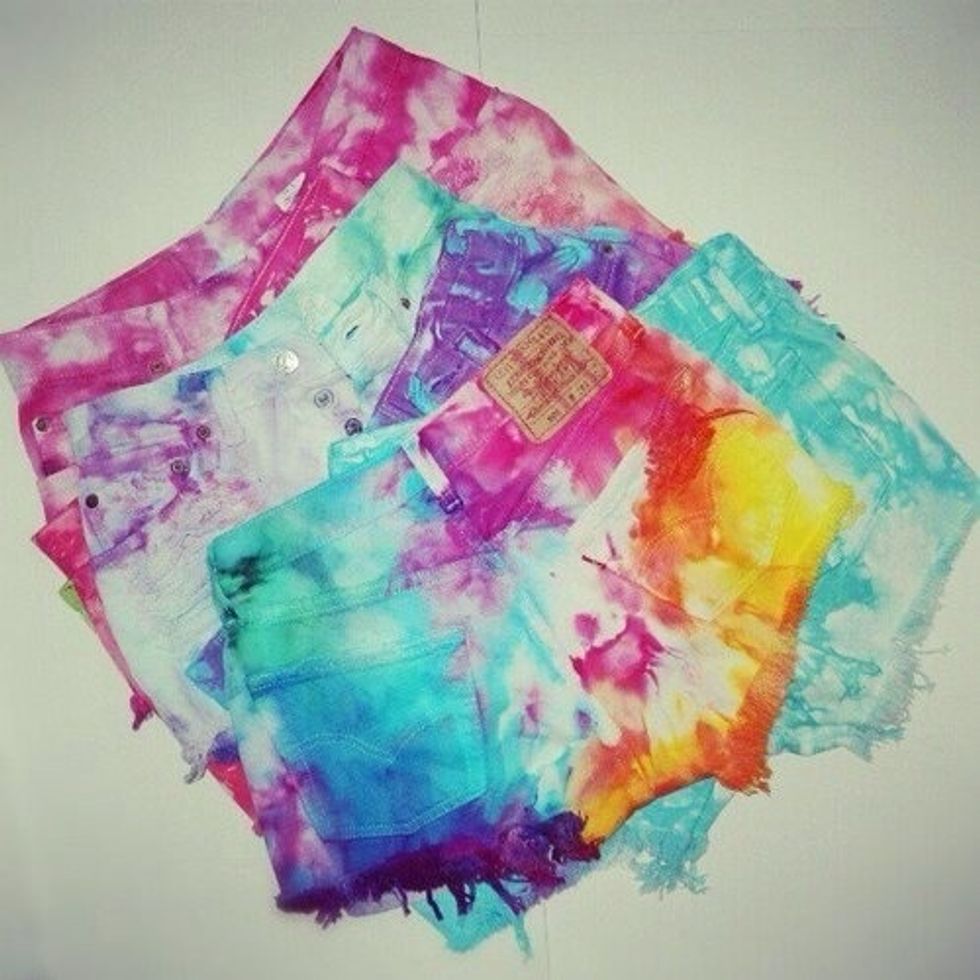 Tye dye shorts