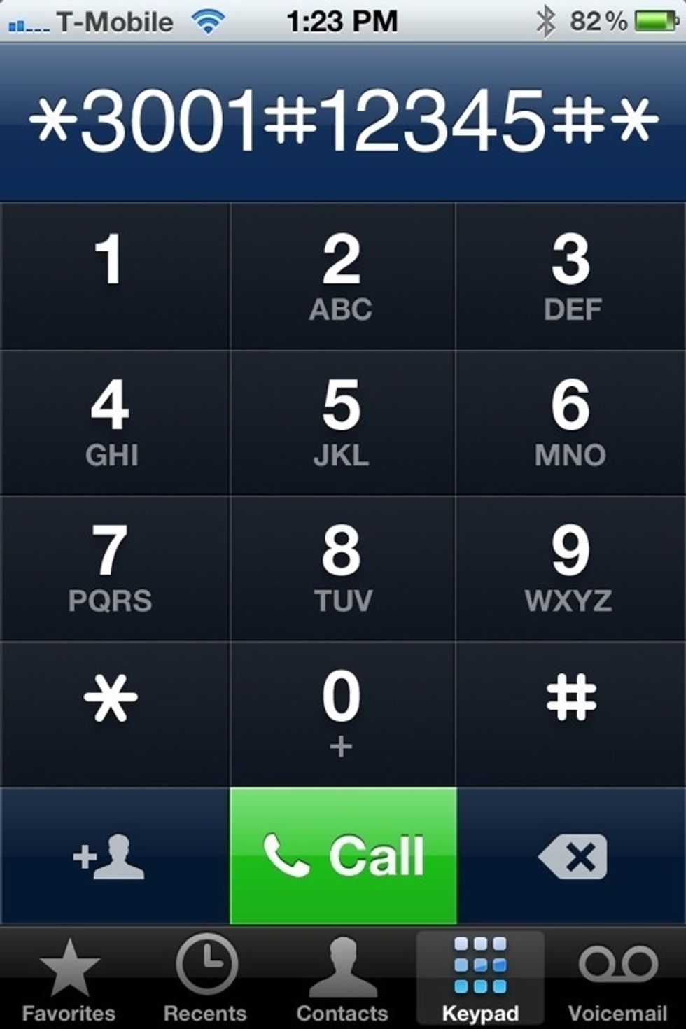 Type in *3001#12345#* (tap on the picture above to see it in all it's glory)