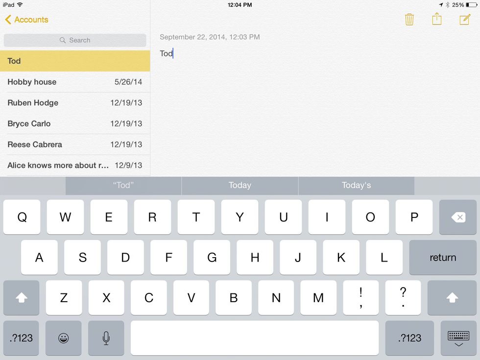 Type in a word and the keyboard will display suggestions and spell check ( that appears in blue letters ) on the banner above the keys.