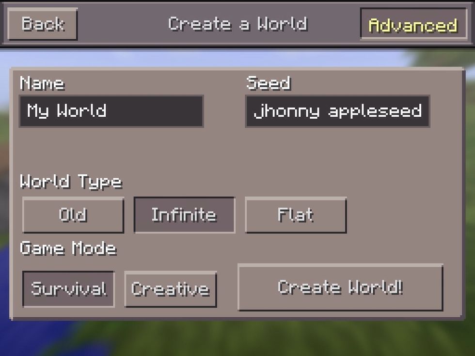 Type in jhonny appleseed...