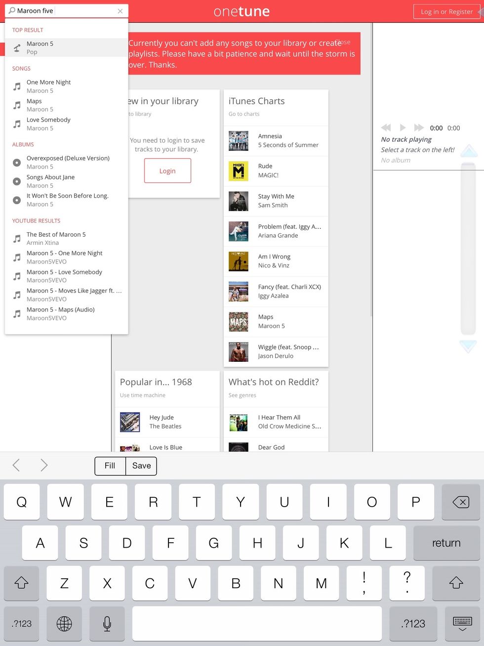 Type in your favorite band!