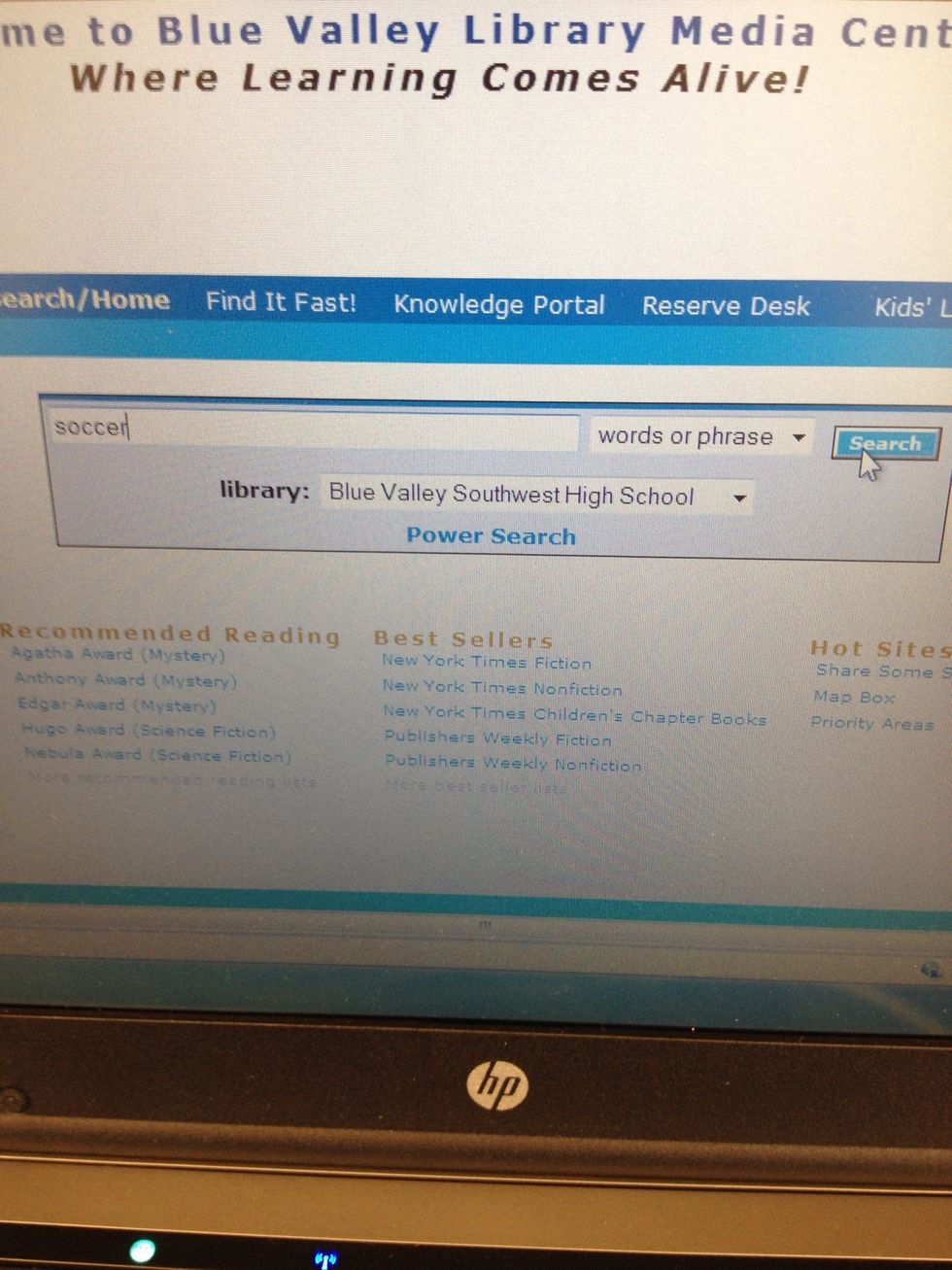 Type in your search term.