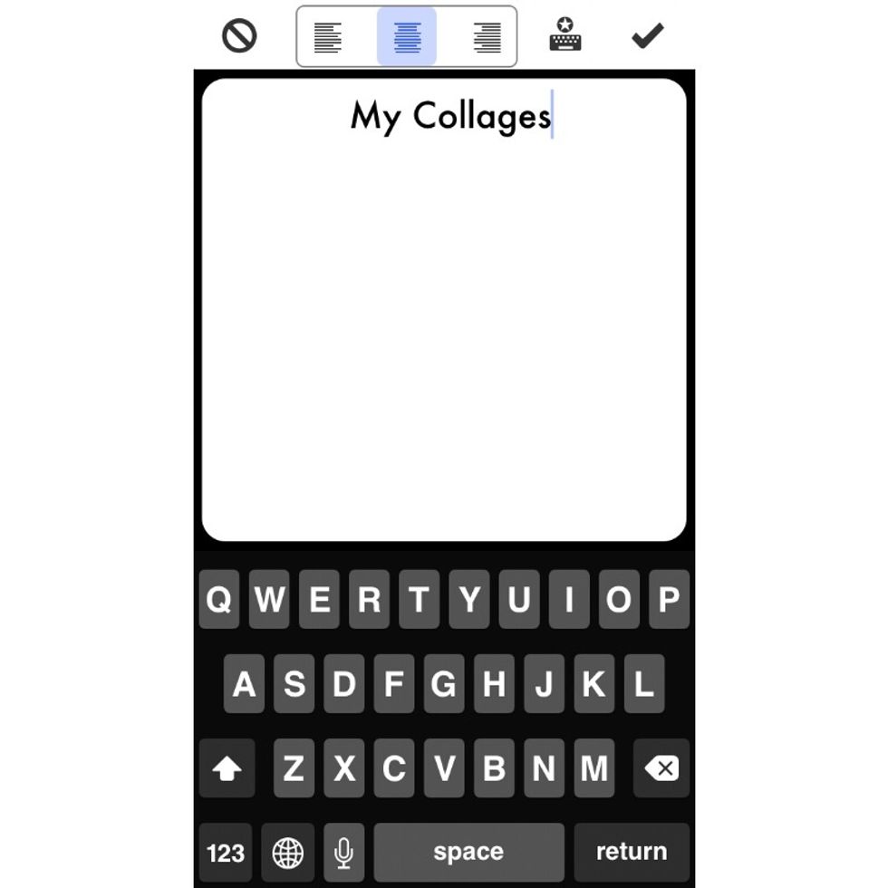 Type in your title and position (e.g. centered, left or right).
