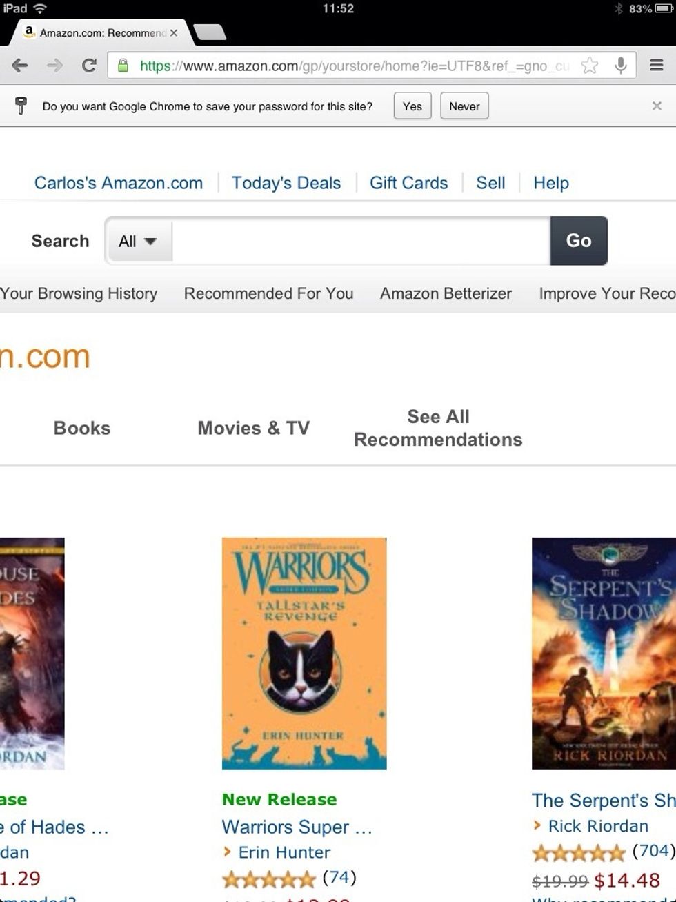 Type the name of the book or author you are looking for. If you want, you can also filther the search by pressing the All button