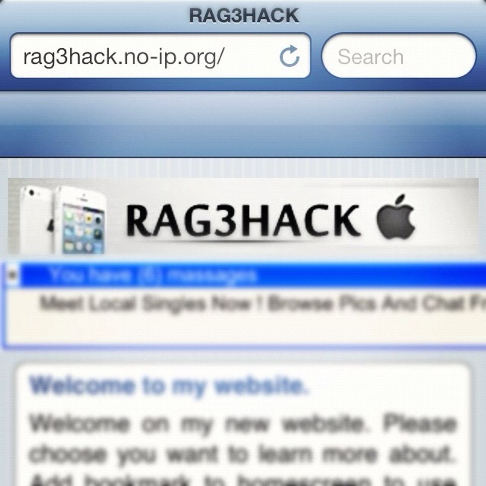 Type the path name http://rag3hack.no-ip.org/ in your browser (Safari). If website is not loading, try again later the server may have crashed due to high traffic.