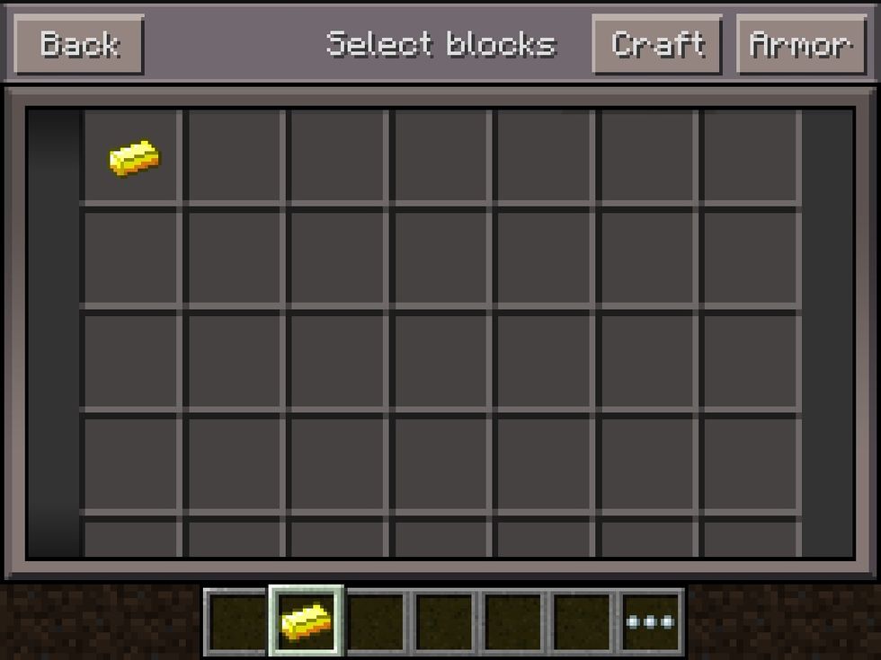 U see I only have 1 gold bar NO MORE