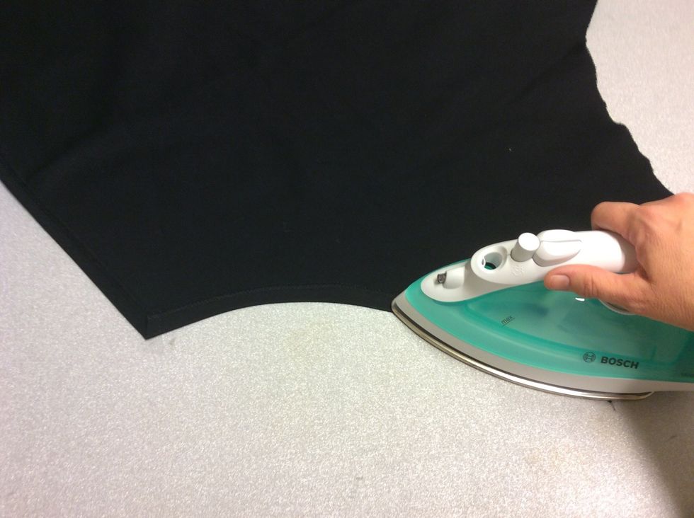 \u00c4ven om tyget sv\u00e4nger lite g\u00e5r det bra att stryka. \ud83d\ude09