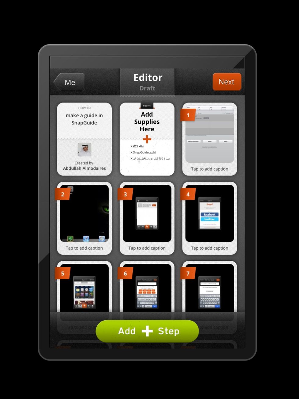 \u0628\u0639\u062f \u062a\u0646\u0632\u064a\u0644 \u0627\u0644\u0635\u0648\u0631 (\u0627\u0644\u062e\u0637\u0648\u0627\u062a) \u0625\u0628\u062f\u0627 \u0628\u062a\u0631\u062a\u064a\u0628\u0647\u0627 \u0639\u0646 \u0637\u0631\u064a\u0642 \u0627\u0644\u0636\u063a\u0637 \u0627\u0644\u0645\u0633\u062a\u0645\u0631 \u0644\u0644\u062e\u0637\u0648\u0629 \u0648\u0627\u0644\u0633\u062d\u0628 \u0644\u0644\u0645\u0643\u0627\u0646 \u0627\u0644\u0645\u0646\u0627\u0633\u0628