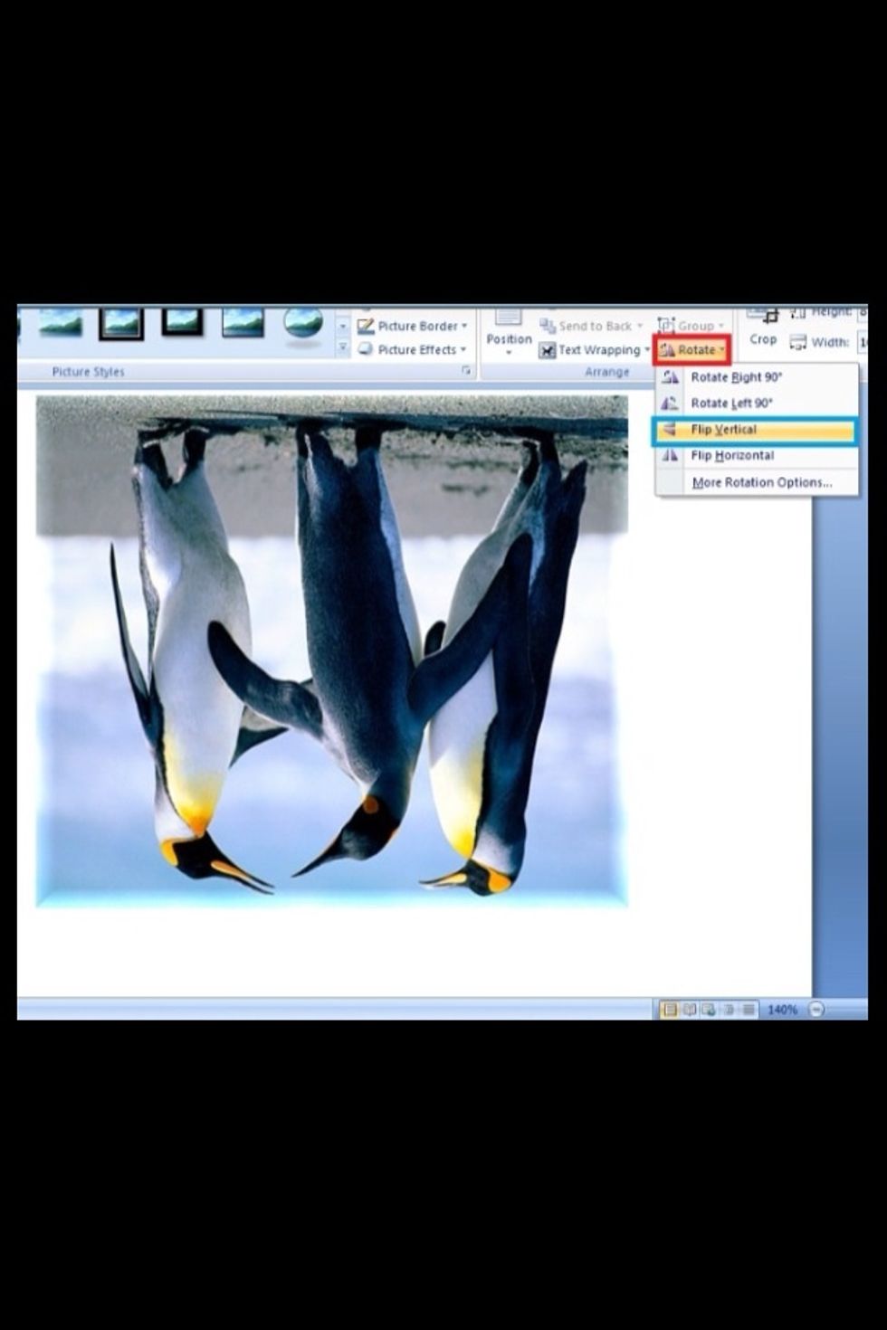 \u0661\u0661. \u0627\u0646\u0639\u0643\u0627\u0633 \u0639\u0645\u0648\u062f\u064a \u0646\u062e\u062a\u0627\u0631 ( flip vertical)