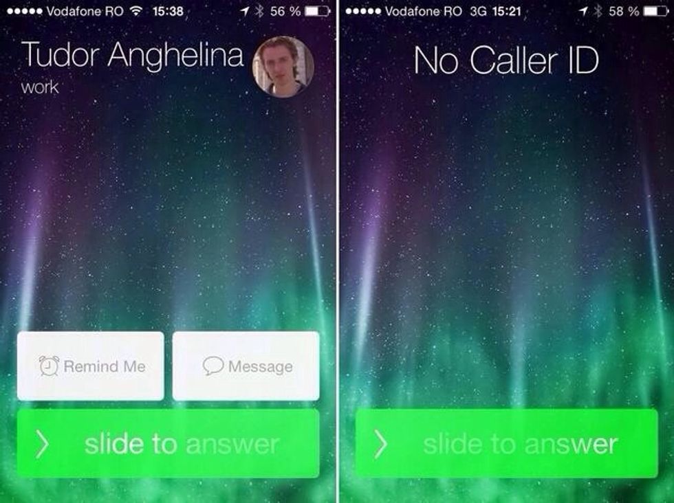 \u2022In iOS 7 you can answer a call, or decline it but not without stating a reason through a message. Strangely, the 'Decline' option is not available when the screen is locked.