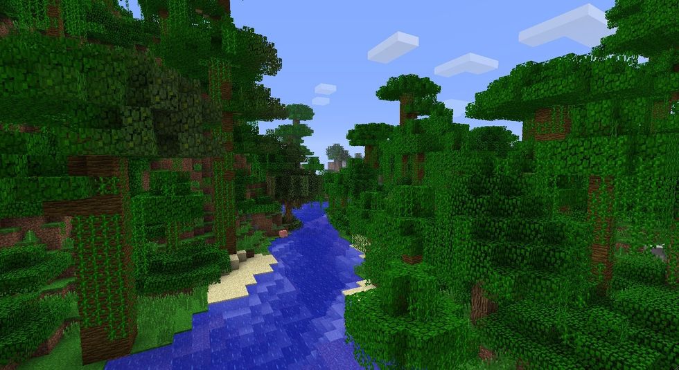 \u2026right click again and a fish should fly toward you. You want the normal raw fish not any ones that came in the 1.7 update. You find minecraft ocelots in jungles like this with large trees and vines.