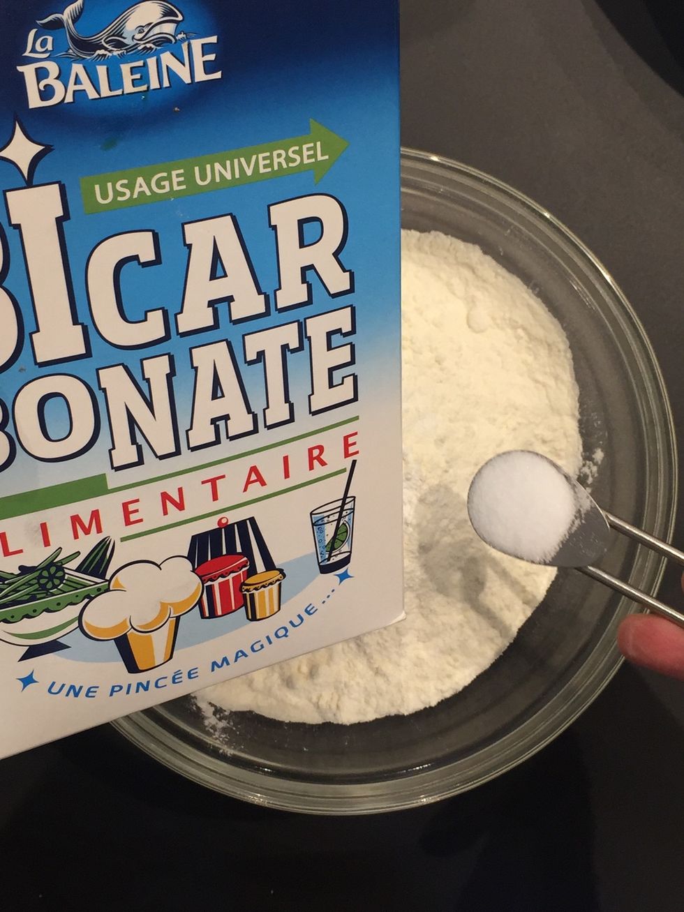 \u25c0\ufe0f + 1/2 tsp sodium bicarbonate