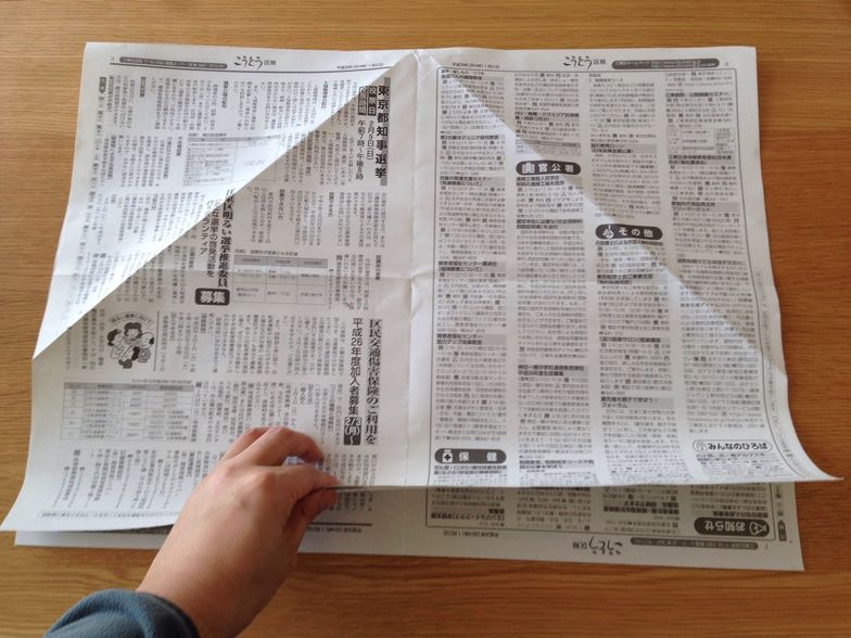 How To 新聞紙で作る とんがり帽子の折り方 B C Guides