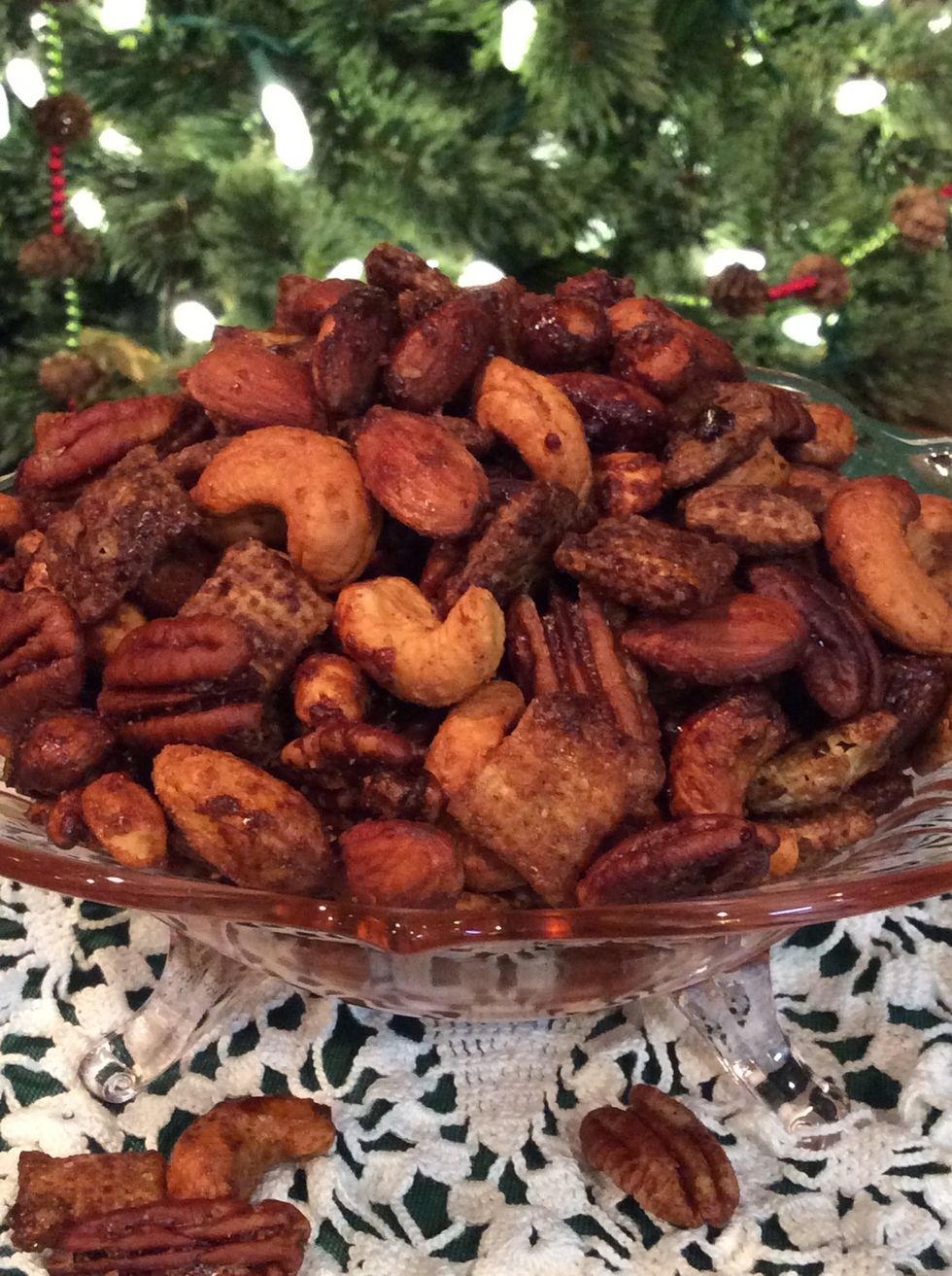 \ud83c\udf30 Enjoy! \ud83c\udf30 Delicious candied mixed nuts and snack mix!