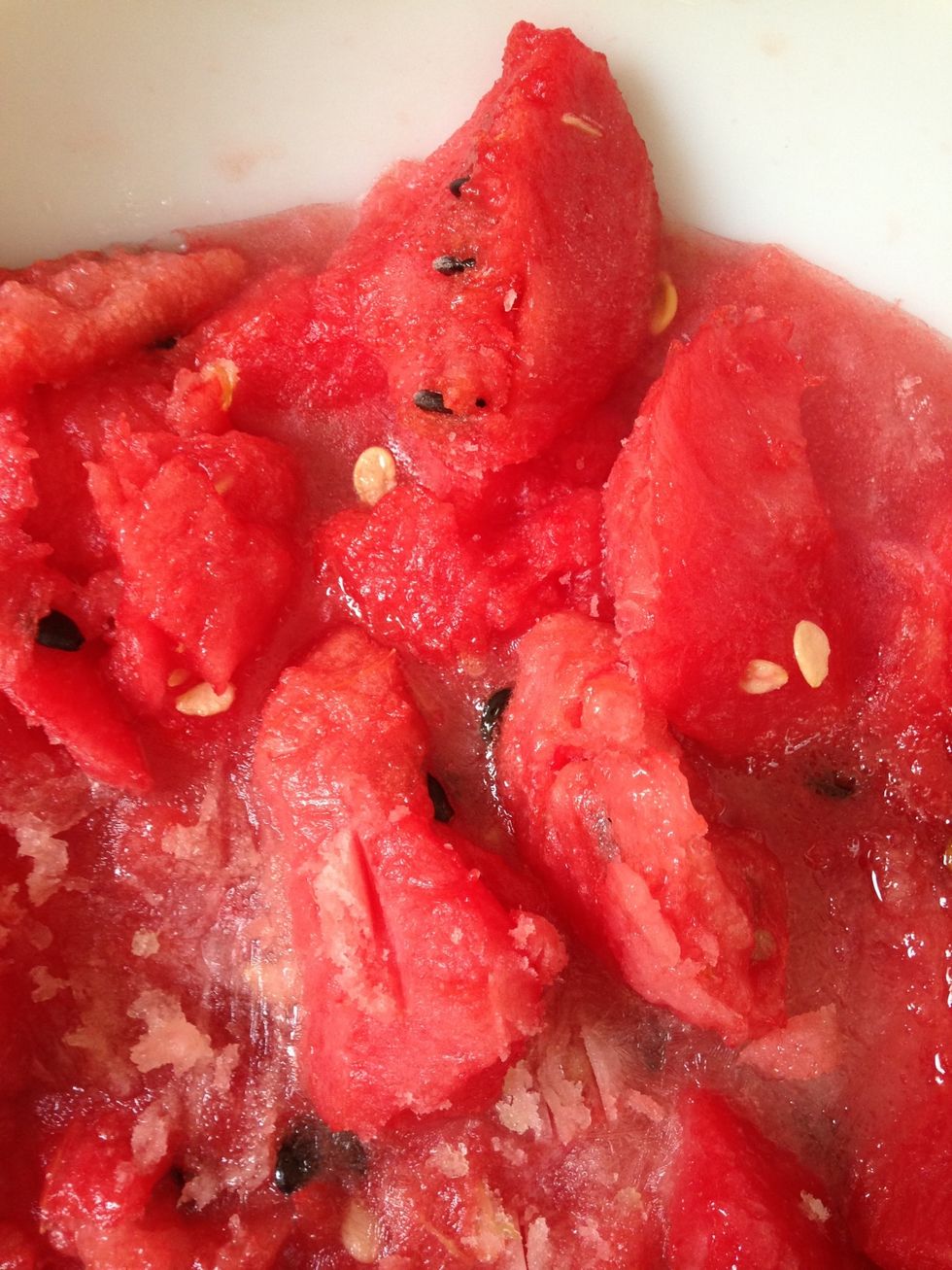 \ud83c\udf49Take watermelon out. Mine is frozen solid!