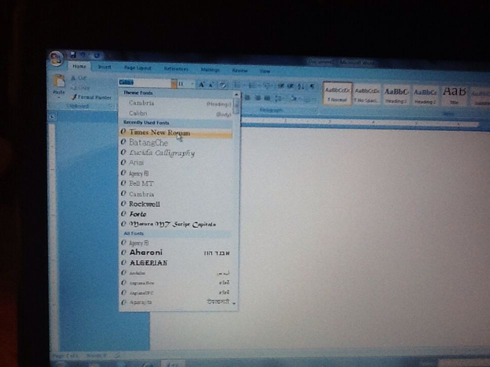 \ud83d\udd06Change your font to Times New Roman.