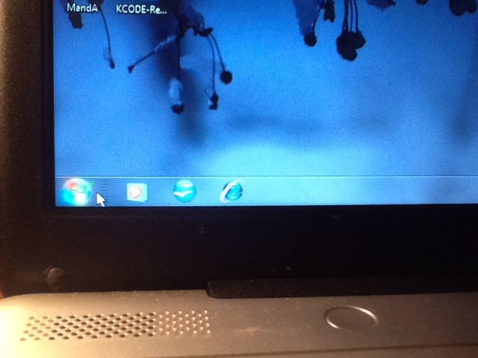 \ud83d\udd06Click on the Windows icon in the bottom left corner of the screen.