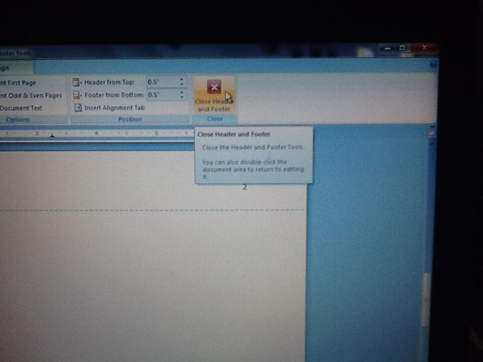 \ud83d\udd06Close the header and footer.