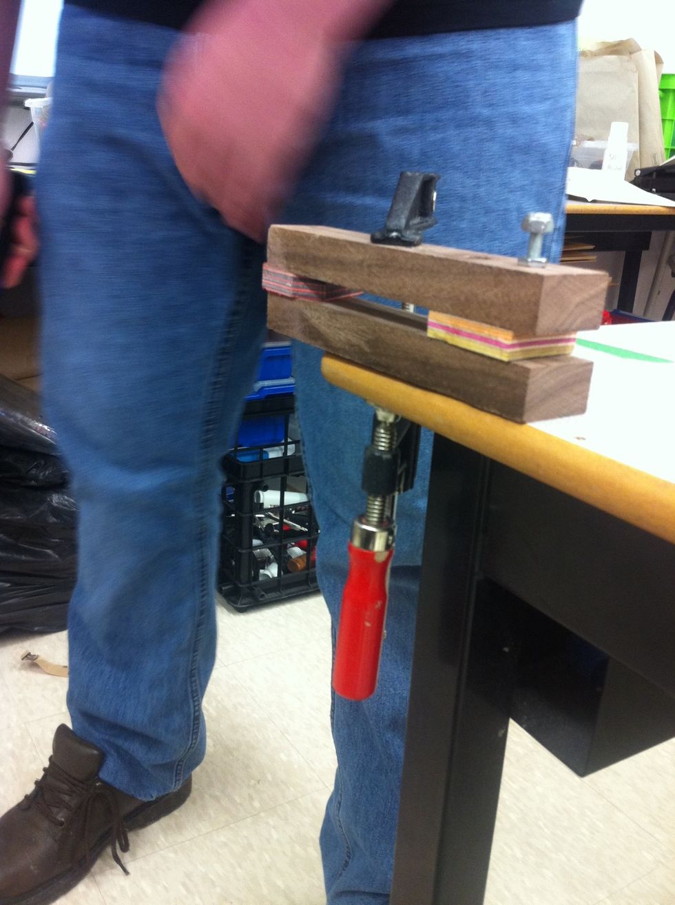 Un cramp your jig and take your ring