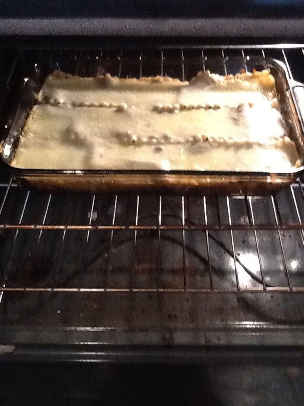 Uncover and broil until cheese starts to brown.