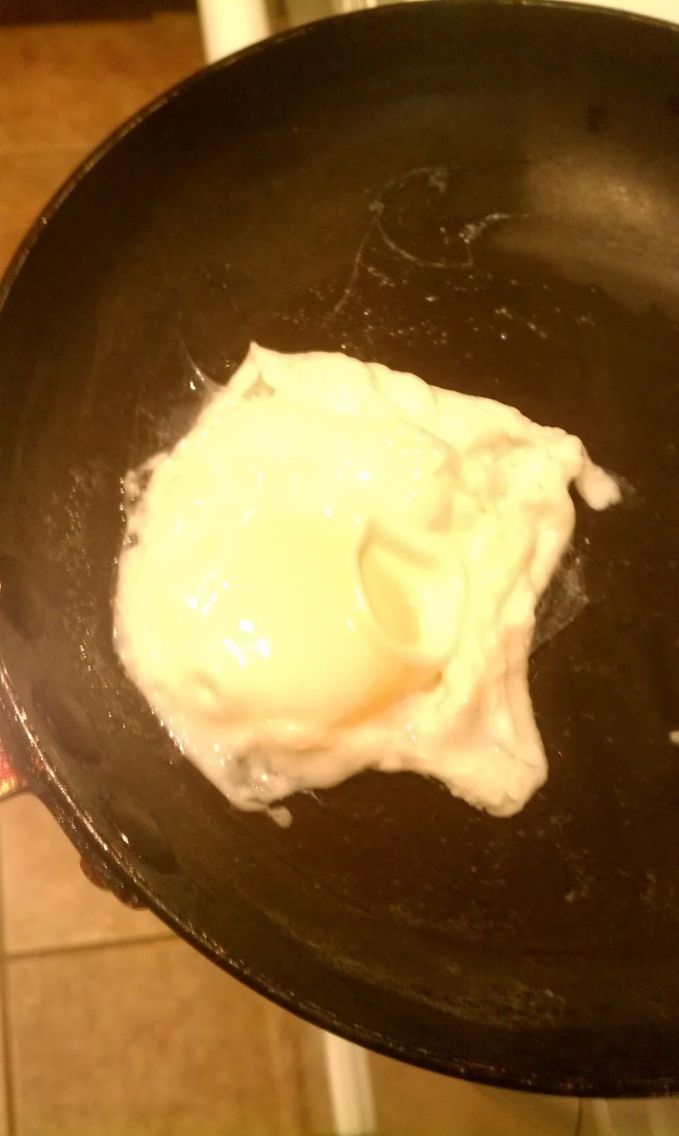 uncover and your done.. it might not be as pretty as an actually poached egg but it tastes just as good.