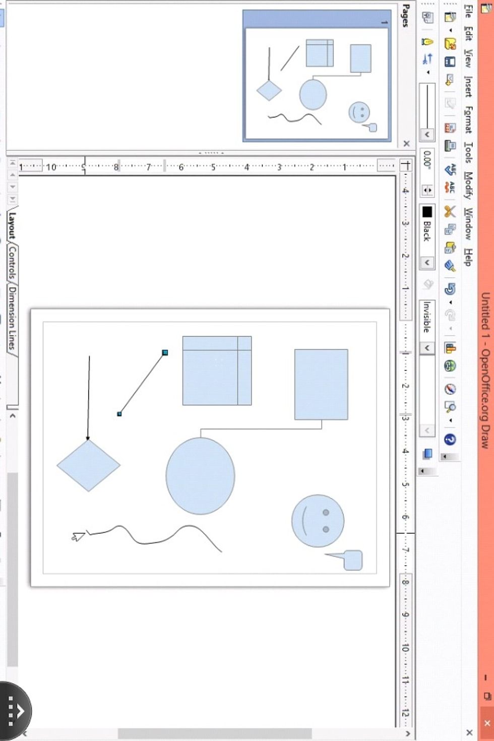 Under DRAWING this is almost like a MICROSOFT VISIO.