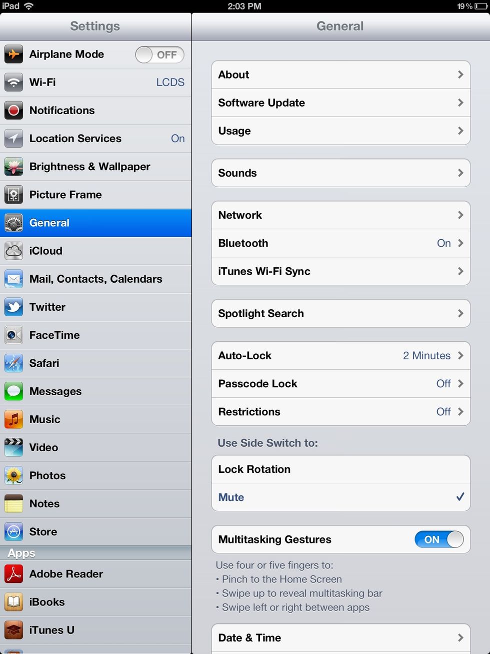 Under General, select Software Update.
