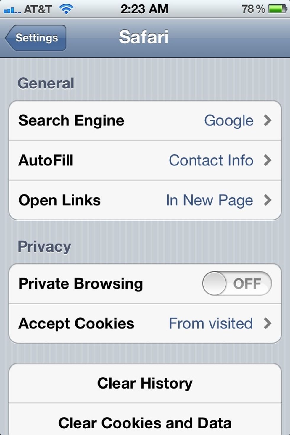 Under General you can see "Search Engine" click on that.