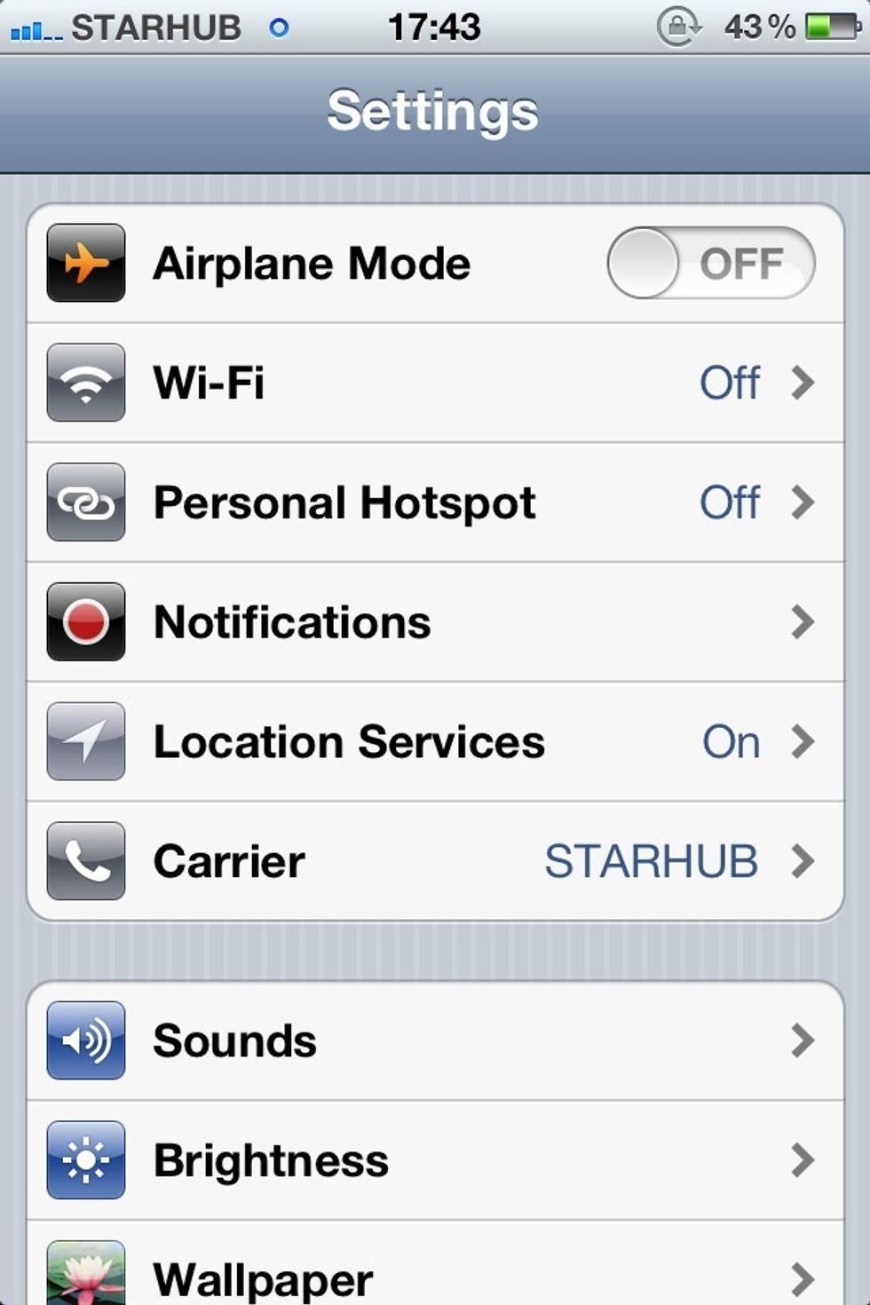 Under Settings, switch Personal Hotspot to ON.