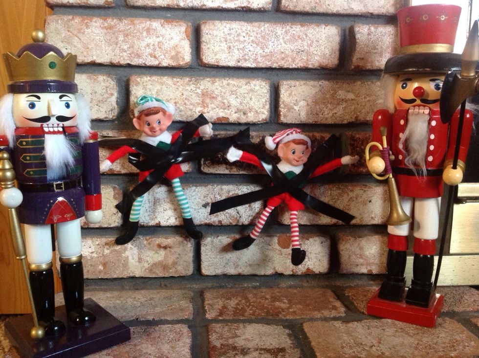Under the watchful eyes of the nutcrackers....
