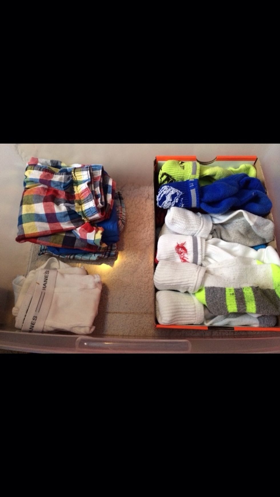 Undies and boxers on the side.