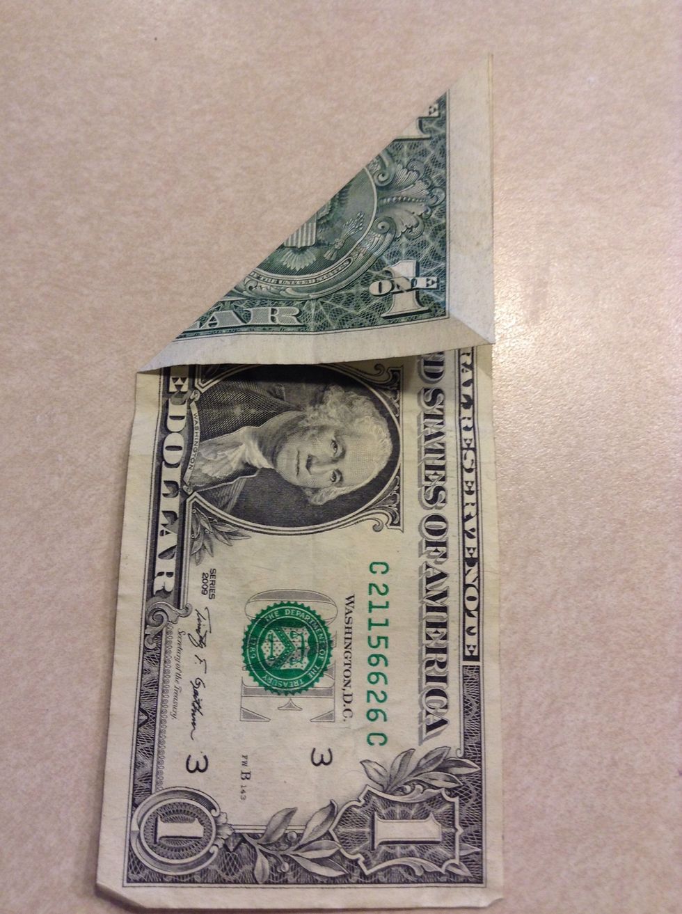 Unfold and do the same with the other side