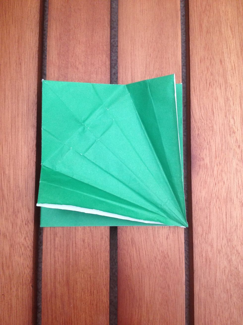 Unfold it (mine is now even more creased because I was trying to remember the next steps).