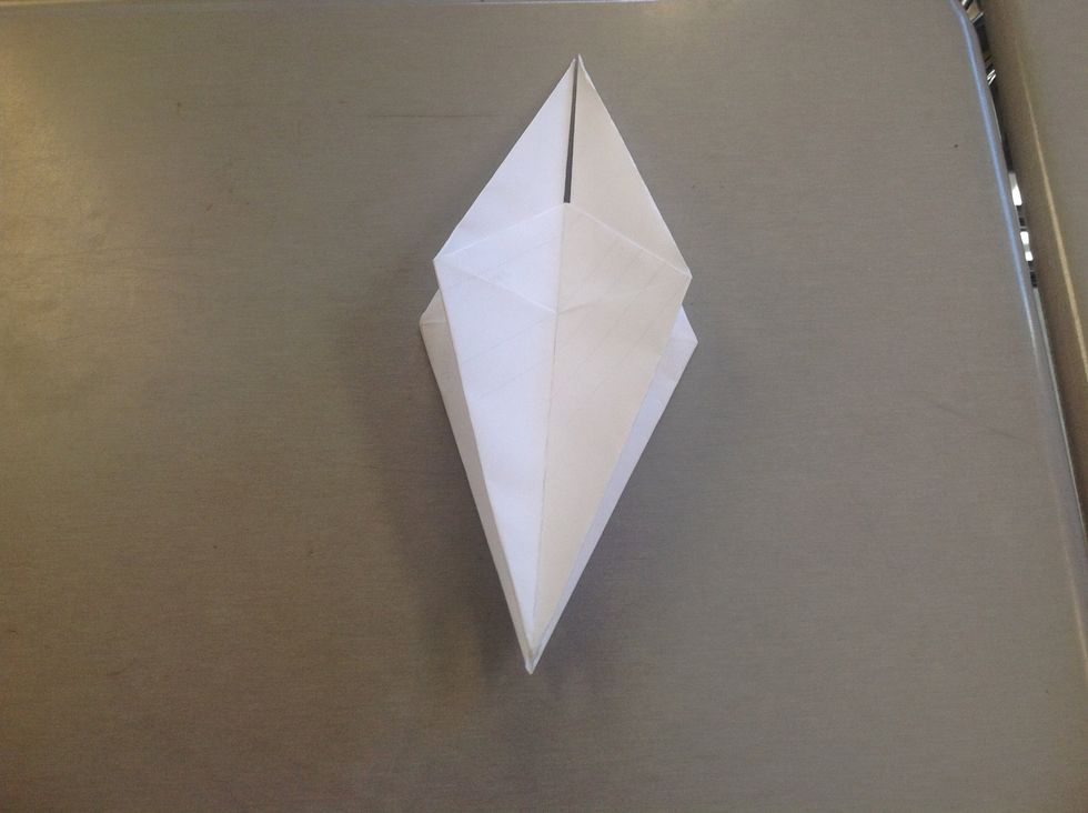 Unfold it so it looks like this