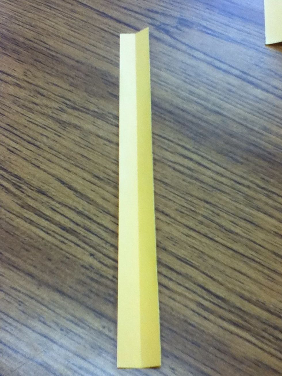 Unfold, taking note of center crease