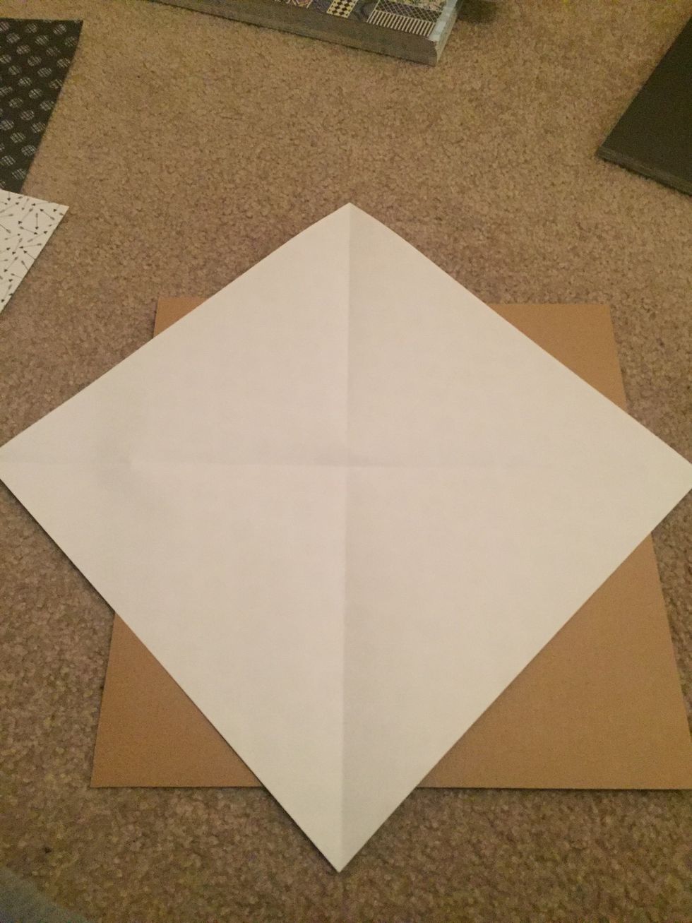 Unfold the paper again.