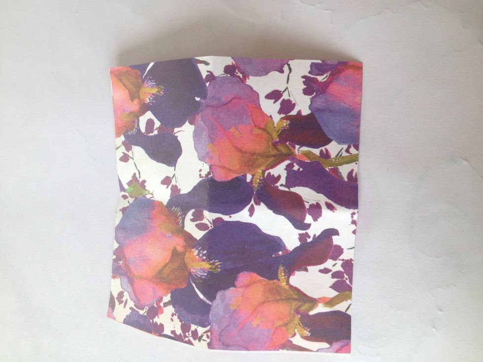 Unfold the piece of paper