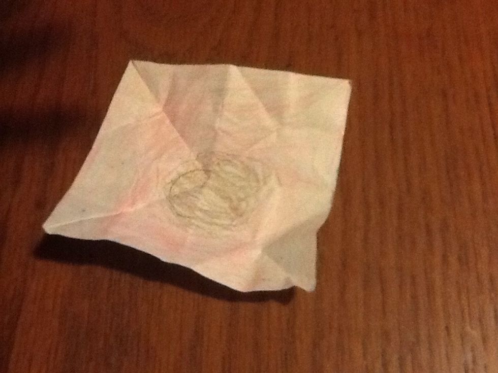 Unfold. The sheet should look like this.