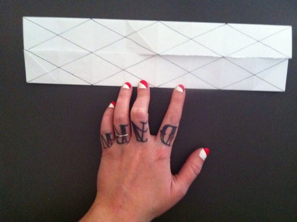 Unfold to look like this.