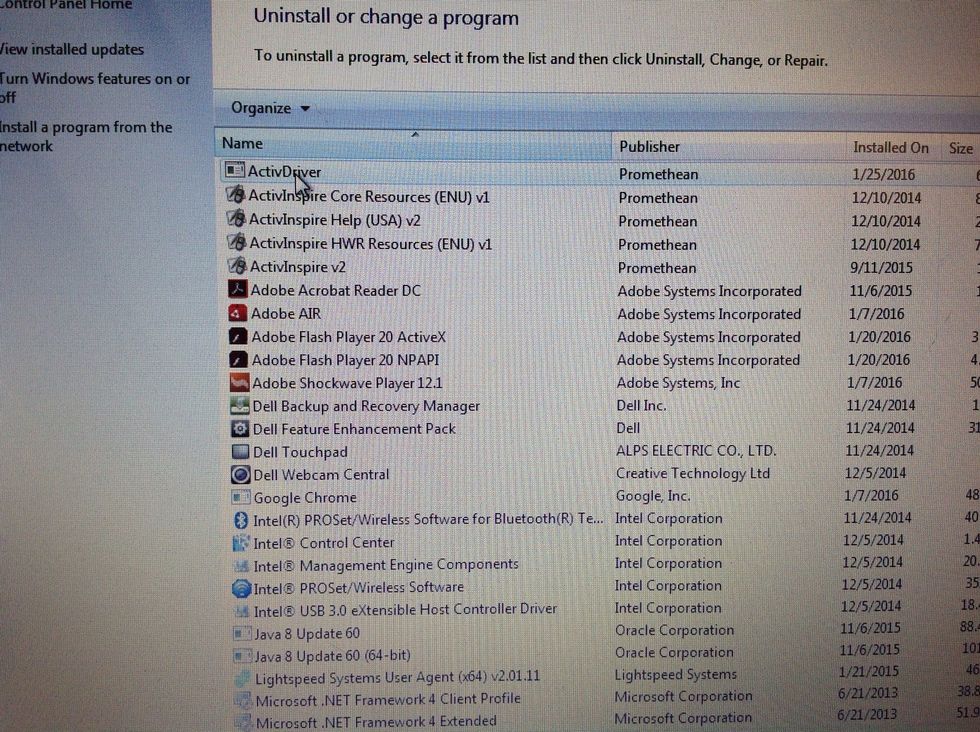 Uninstall old driver from the control panel. In the control panel click programs>programs & features. Locate the old driver and uninstall it.
