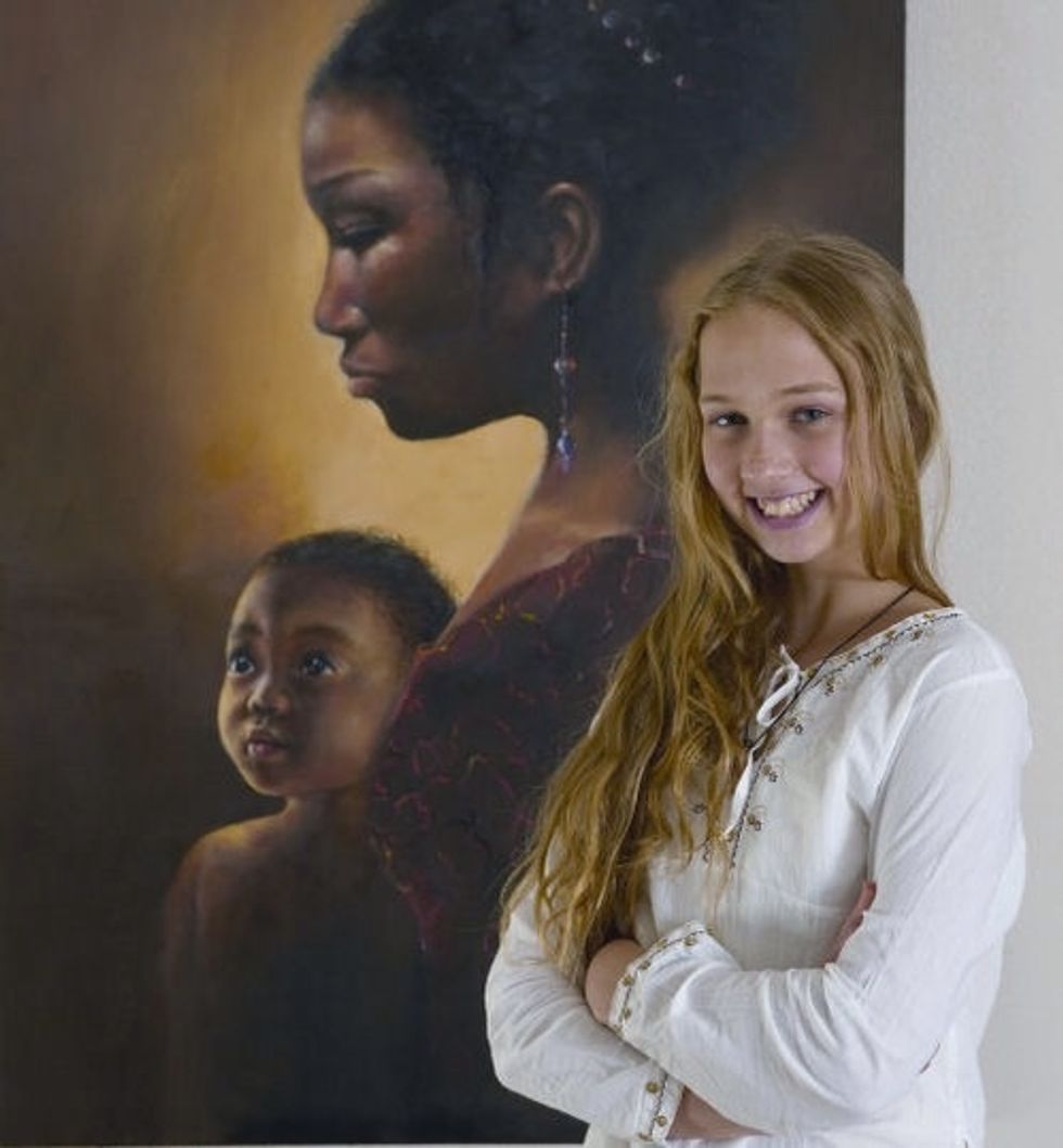 Unless you can paint like this girl (Akaine Kramarik, who painted that excellent work of art you see) you (like me) probably don't look at the pictures you draw and say, "Hey, that's my character!"