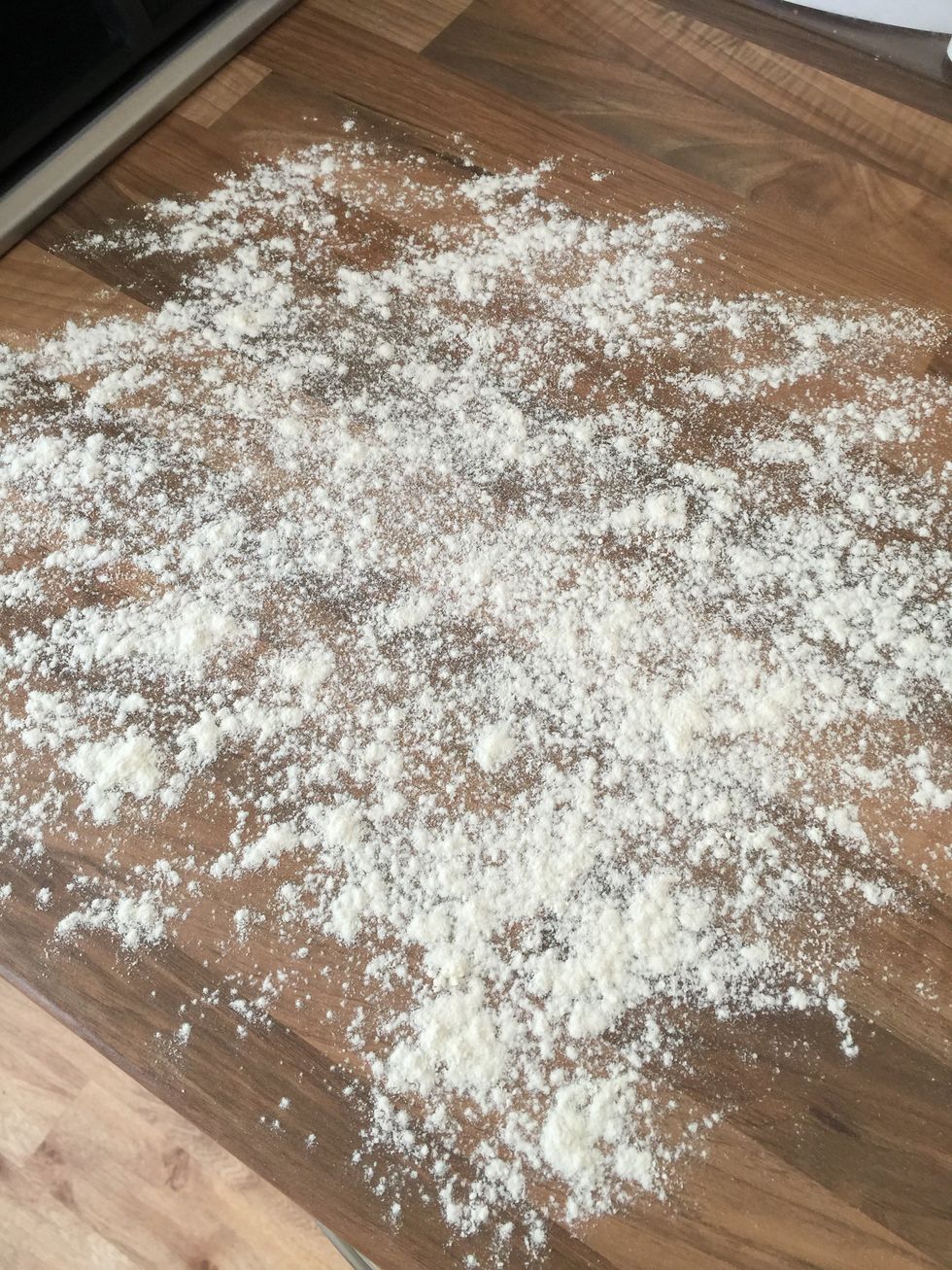 Unlike my other guide, I now use bread flour instead of oil. It helps the dough not to stick and lets you form balls without having to work it very much.
